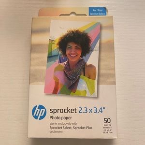 HP Sprocket Zink Printer Paper 2.3 x 3.4 (50 sheets)